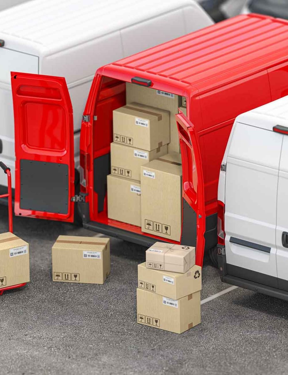 red-delivery-van-with-open-doors-and-hand-truck-4E7SRQH.jpg